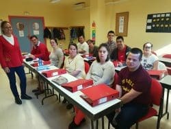 Sesión del curso de formación e inserción laboral